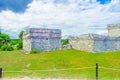 Mayan ruins Archeology area in Tulum. Yucatan