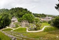 Mayan ruins in Palenque, Chiapas, Mexico. Palace and observatory Royalty Free Stock Photo