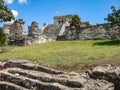 The Mayan City Of Tulum On The Beach Of The Gulf Of Mexico, Near Playa Del Carmen On The Yucutan Peninisula, Mexico