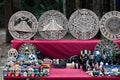 Mayan souvenirs on sale in Chichen Itza Royalty Free Stock Photo