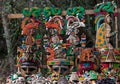 Mayan souvenirs on sale in Chichen Itza Royalty Free Stock Photo