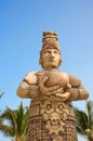 Mayan statue near Cancun Royalty Free Stock Photo