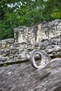 Mayan Stone Ballcourt Goal Royalty Free Stock Photo