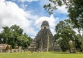 Mayan Temple I Gran Jaguar at Tikal National Park - Guatemala Royalty Free Stock Photo