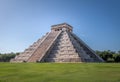 Mayan Temple pyramid of Kukulkan - Chichen Itza, Yucatan, Mexico Royalty Free Stock Photo