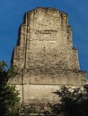 Maya temples of gran plaza or plaza mayor at tikal national park Royalty Free Stock Photo