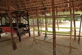 Mayan villagers weaving loom Royalty Free Stock Photo