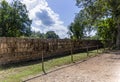 Mayan wall at the amazing Kulkulcan pyramid at Chichen Itza. Royalty Free Stock Photo