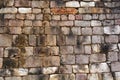 Mayan wall stones ruins