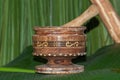 Mayan wooden vessel to grind vegetables, Yucatan, Mexico