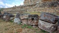 Mayans ruines in the floor Royalty Free Stock Photo