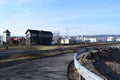 Mayen, Germany - 02 13 2022: industrial zone at Ostbahnhof Mayen