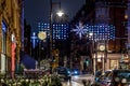 Mayfair in Christmas evening, London