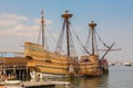 Mayflower replica at Plymouth Rock Royalty Free Stock Photo