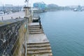 Mayflower Steps Memorial and Lookout Plymouth England UK Royalty Free Stock Photo