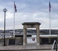 Mayflower Steps Plymouth Harbour Royalty Free Stock Photo