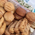 Cheese products provided at the cheese festival, an ethnic festival of peoples for the preservation of traditions and customs.