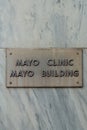 Mayo Clinic and Building Exterior and Trademark Logo