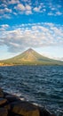 Mayon Volcano is an active stratovolcano in the province of Albay in Bicol Region, on the island of Luzon in the