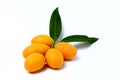 Mayongchid , Mayongchit marian plum, gandaria, plum mango,white background Royalty Free Stock Photo