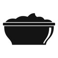 Mayonnaise bowl icon, simple style Royalty Free Stock Photo