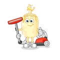 Mayonnaise clean with a vacuum . character vector