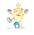 Mayonnaise hiten by bowling cartoon. cartoon mascot vector