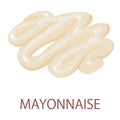 Mayonnaise icon, isometric style