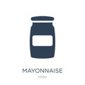 mayonnaise icon in trendy design style. mayonnaise icon isolated on white background. mayonnaise vector icon simple and modern Royalty Free Stock Photo