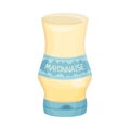 Mayonnaise in Plastic Bottle With Label Vector Element