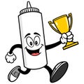 Mayonnaise Running with a Trophy