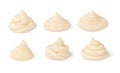 Mayonnaise sauce set Royalty Free Stock Photo