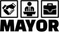 Mayor with icons