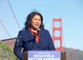 Mayor London Breed at a Press Conference on Infrastructure in San Francisco