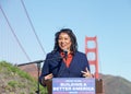 Mayor London Breed at a Press Conference on Infrastructure in San Francisco