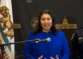Mayor London Breed speaking about security issues surrounding APEC in San Francisco, CA