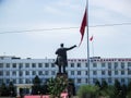 Mayor's Office in Osh. Lenin monument from afar.