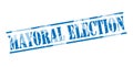 Mayoral election blue stamp