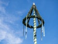 Maypole with blue background image