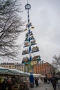 Maypole in downtown Munich