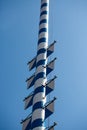 Maypole, maypole white blue Royalty Free Stock Photo