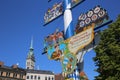 Maypole at Victuals Market in Munich