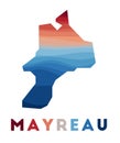 Mayreau map. Royalty Free Stock Photo