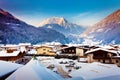 Mayrhofen winter resort in Austria Royalty Free Stock Photo