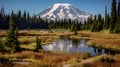 Mazama Ridge Mount Rainier National Park Royalty Free Stock Photo