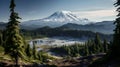 Mazama Ridge Mount Rainier National Park Royalty Free Stock Photo