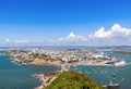 Mazatlan lookout points Mirador Del Faro and Mirador de Crystal with scenic panoramic aerial views of Mazatlan Old Royalty Free Stock Photo