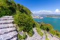 Mazatlan lookout points Mirador Del Faro and Mirador de Crystal with scenic panoramic aerial views of Mazatlan Old Royalty Free Stock Photo