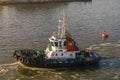 V.B. Sinalda tugboat in harbor, Mazatlan, Mexico