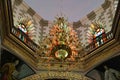Mazatlan, Mexico - November 9, 2022 - The chandelier and ceiling of Cathedral Basilica de la Inmaculada Concepcion church